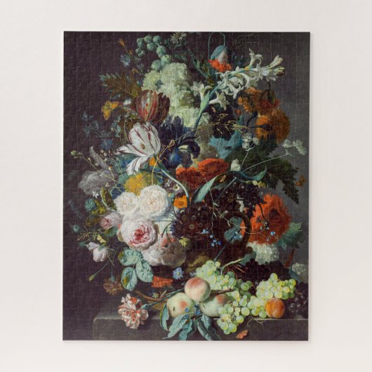 Stilleven bloemen en fruit van Jan van Huysum Legpuzzel (Verticaal)