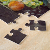 Stilleven bloemen en fruit van Jan van Huysum Legpuzzel (Zijkant)