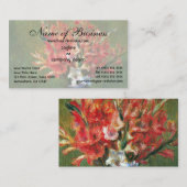 Stilleven bloemen en fruit van Renoir Visitekaartje (Voorkant / Achterkant)