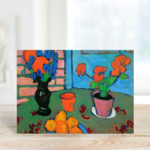 Stilleven Bloemen en Sinaasappels | von Jawlensky