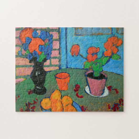 Stilleven Bloemen en Sinaasappels | von Jawlensky Legpuzzel (Horizontaal)