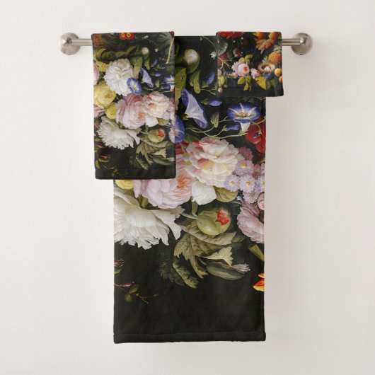  stilleven bloemen en vruchten bad handdoek (Insitu)
