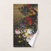  stilleven bloemen en vruchten bad handdoek (Handdoek)