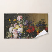  stilleven bloemen en vruchten bad handdoek (Handdoek)