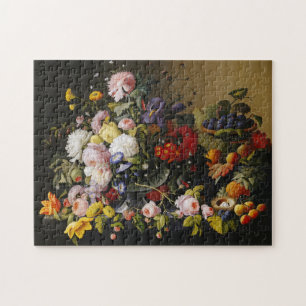  stilleven bloemen en vruchten legpuzzel