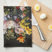 stilleven bloemen en vruchten theedoek (Quarter Fold)