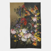 stilleven bloemen en vruchten theedoek (Verticaal)