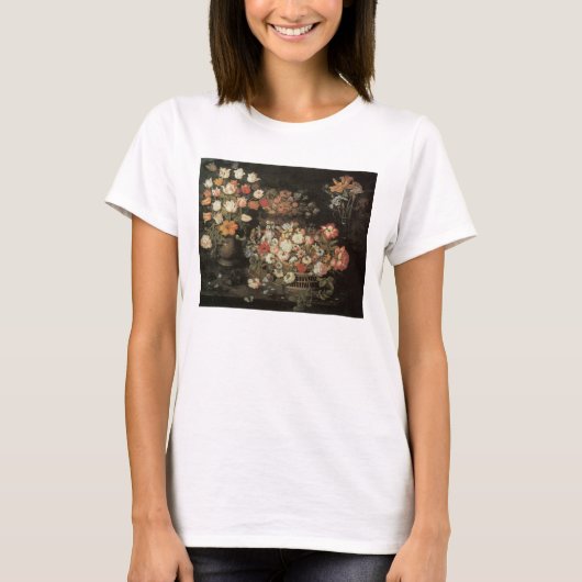 Stilleven bloemen,  Floral Baroque T-shirt (Voorkant)