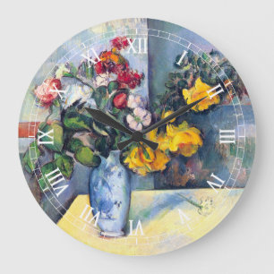 Stilleven Bloemen in een Vaas Door Paul Cezanne Grote Klok