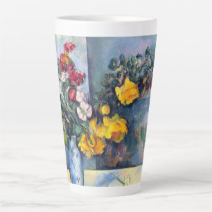Stilleven Bloemen in een Vaas Door Paul Cezanne Latte Mok