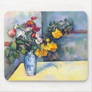 Stilleven Bloemen in een Vaas Door Paul Cezanne Muismat