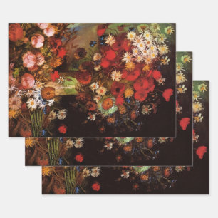 Stilleven Bloemen in een Vaas door Vincent van Gog Inpakpapier Vel