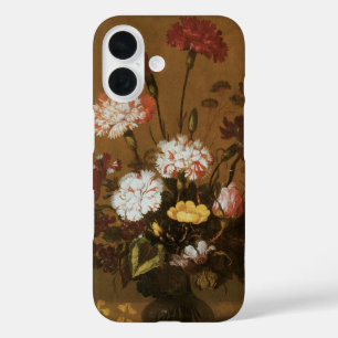 Stilleven Bloemen in Vaas, Vintage Barok iPhone 16 Hoesje