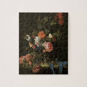 Stilleven Bloemen in Vaas, Vintage Barok Legpuzzel