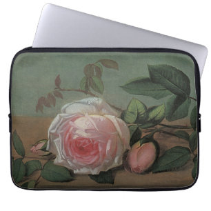 Stilleven Bloemen op een Richel door Otto Ottesen Laptop Sleeve
