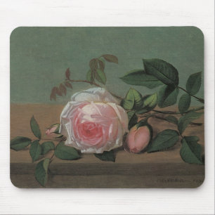 Stilleven Bloemen op een Richel door Otto Ottesen Muismat
