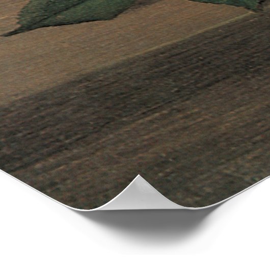 Stilleven Bloemen op een Richel door Otto Ottesen Poster (Hoek)