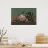 Stilleven Bloemen op een Richel door Otto Ottesen Poster (Keuken)