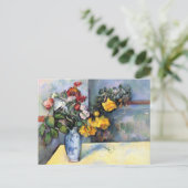 Stilleven Bloemen Vaas Paul Cezanne Briefkaart (Staand voorkant)