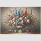 Stilleven bloemenurn decoupage tissuepapier (Voorkant)