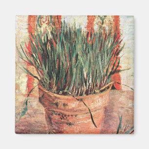 Stilleven Bloempot met Bieslook door Vincent van G Magneet