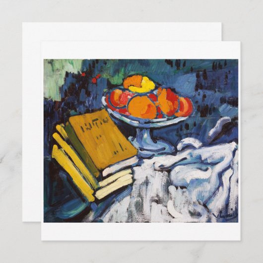 Stilleven Boeken en Bowl | Maurice de Vlaminck | (Voorkant / Achterkant)
