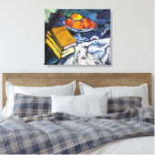 Stilleven Boeken en Bowl | Maurice de Vlaminck | Canvas Afdruk (Insitu (Slaapkamer))