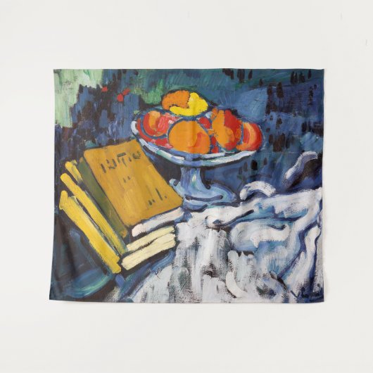 Stilleven Boeken en Bowl | Maurice de Vlaminck | Wandkleed (Voorkant (horizontaal))