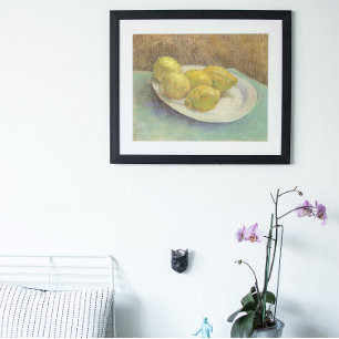 Stilleven Citroenen op een Bord door Vincent van G Poster