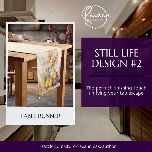 Stilleven Design Table Runner Korte Tafelloper