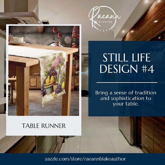 Stilleven Design Table Runner Korte Tafelloper