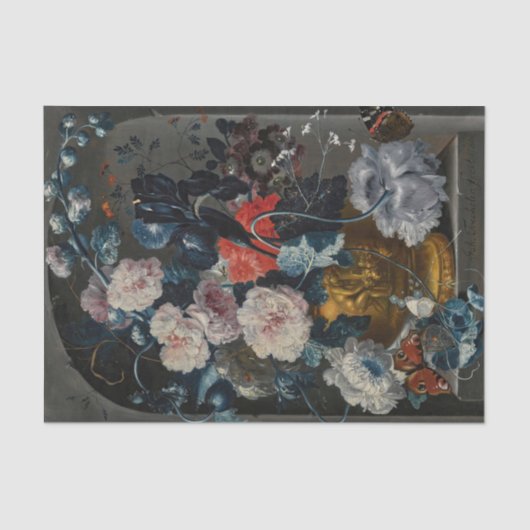 Stilleven door Johann Baptist Drechsler Tissuepapier (Voorkant)