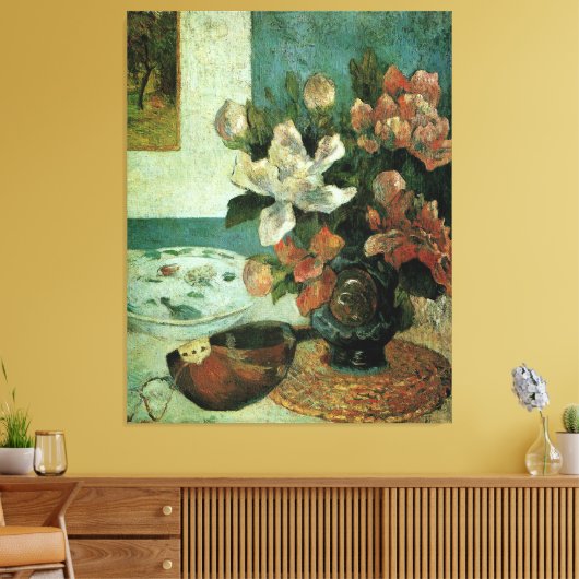 Stilleven door Paul Gauguin Canvas Afdruk (Insitu (Woonkamer))