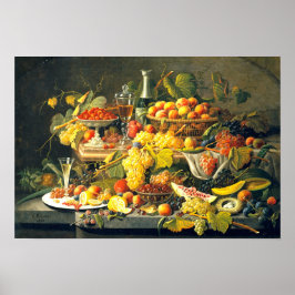 Stilleven: Fruit 1855 Door Severin Roesen - Poster
