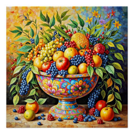 Stilleven - Fruit Overvloed Poster. Perfect Poster