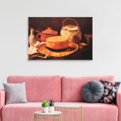 Stilleven Gele Strohoed door Vincent van Gogh Canvas Afdruk (Insitu (Woonkamer))