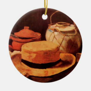 Stilleven Gele Strohoed door Vincent van Gogh Keramisch Ornament