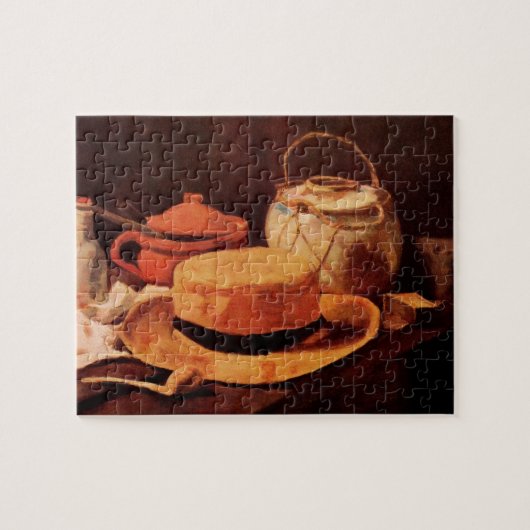 Stilleven Gele Strohoed door Vincent van Gogh Legpuzzel (Horizontaal)