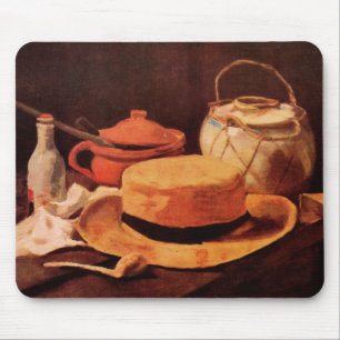 Stilleven Gele Strohoed door Vincent van Gogh Muismat