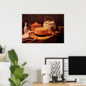 Stilleven Gele Strohoed door Vincent van Gogh Poster (Thuiskantoor)