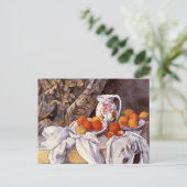 Stilleven gordijn werper Paul Cézanne Briefkaart (Staand voorkant)