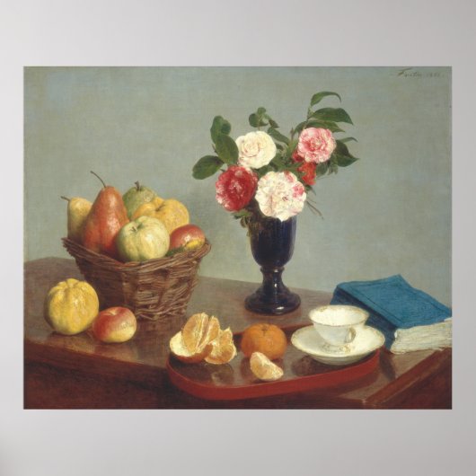 Stilleven - Henri Fantin-Latour Fine Art Poster (Voorkant)
