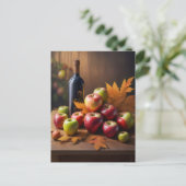 Stilleven, herfstbladeren, briefkaart (Staand voorkant)