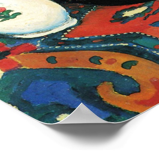  stilleven Hyacinth tapijt August Macke Poster (Hoek)