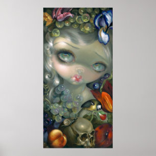 Stilleven I: Slak en Schedel ART PRINT leven nog s