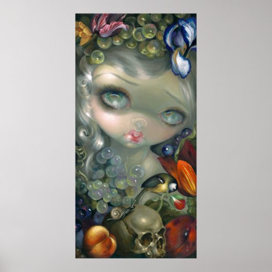 Stilleven I: Slak en Schedel ART PRINT leven nog s (Voorkant)