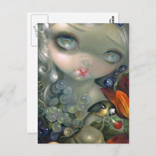 "Stilleven I: Slak en Schedel" Briefkaart (Voorkant / Achterkant)