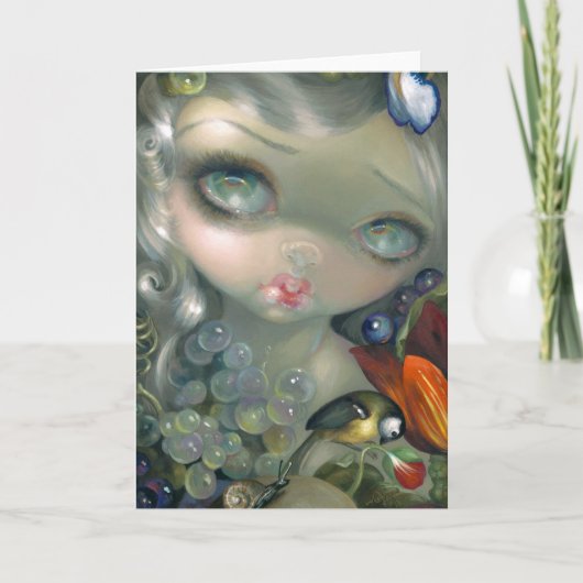 "Stilleven I: Slak en Schedel" Greeting Card Kaart (Voorkant)