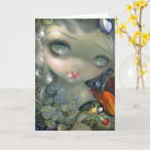 "Stilleven I: Slak en Schedel" Greeting Card Kaart (Gele Bloem)