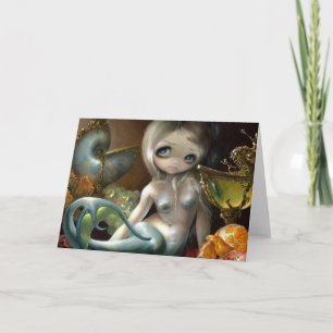 "Stilleven II:  Wenskaart van Zeemeermin het" Kaart